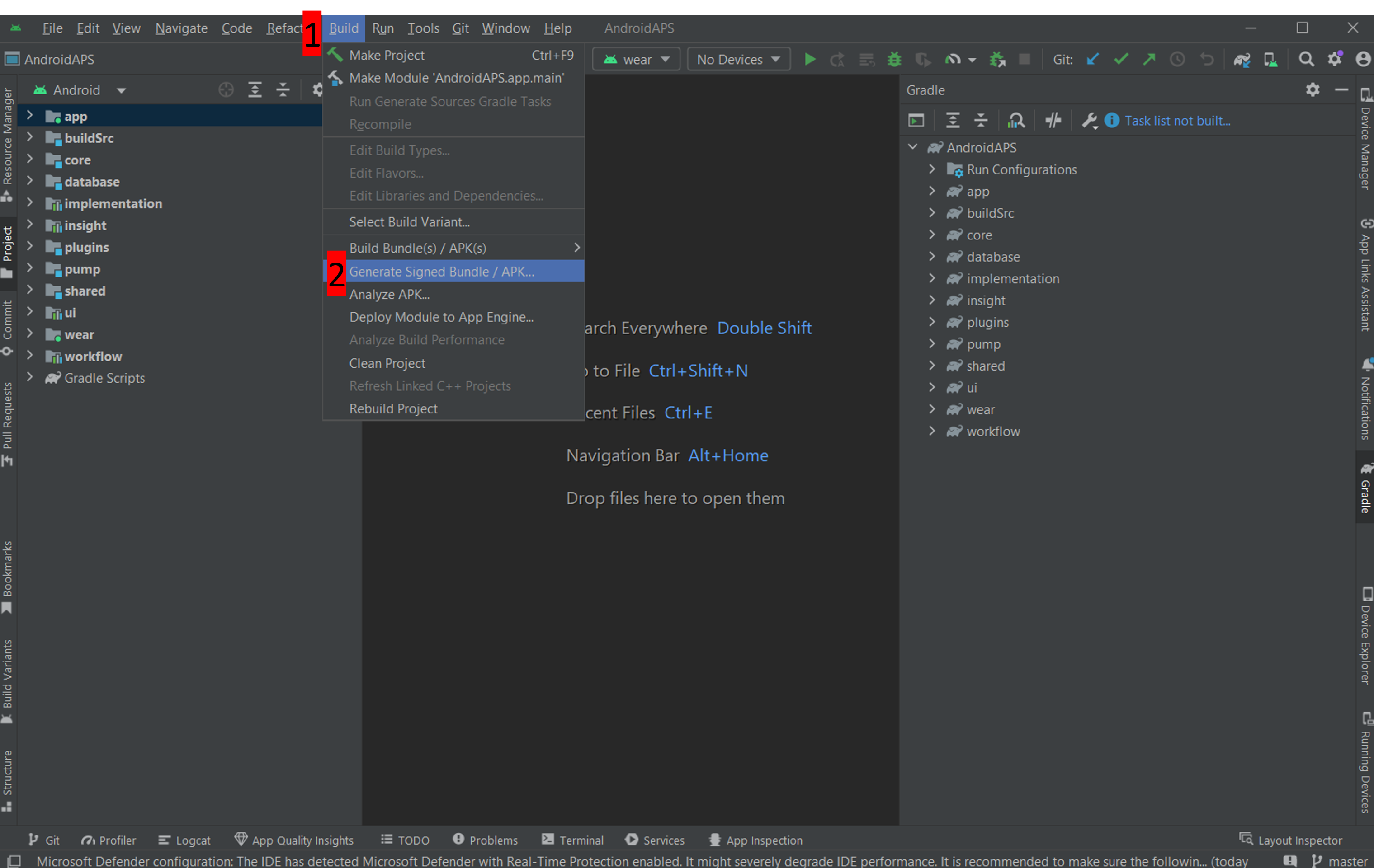 Build apk