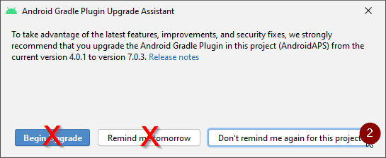 Kein Gradle Update