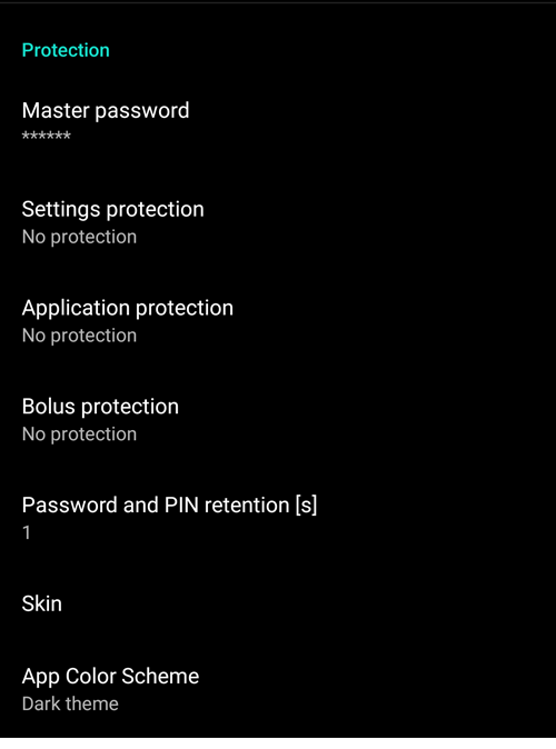 Preferences > General - Protection