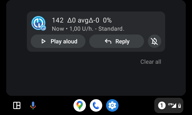 AAPS CGM data on Android Auto
