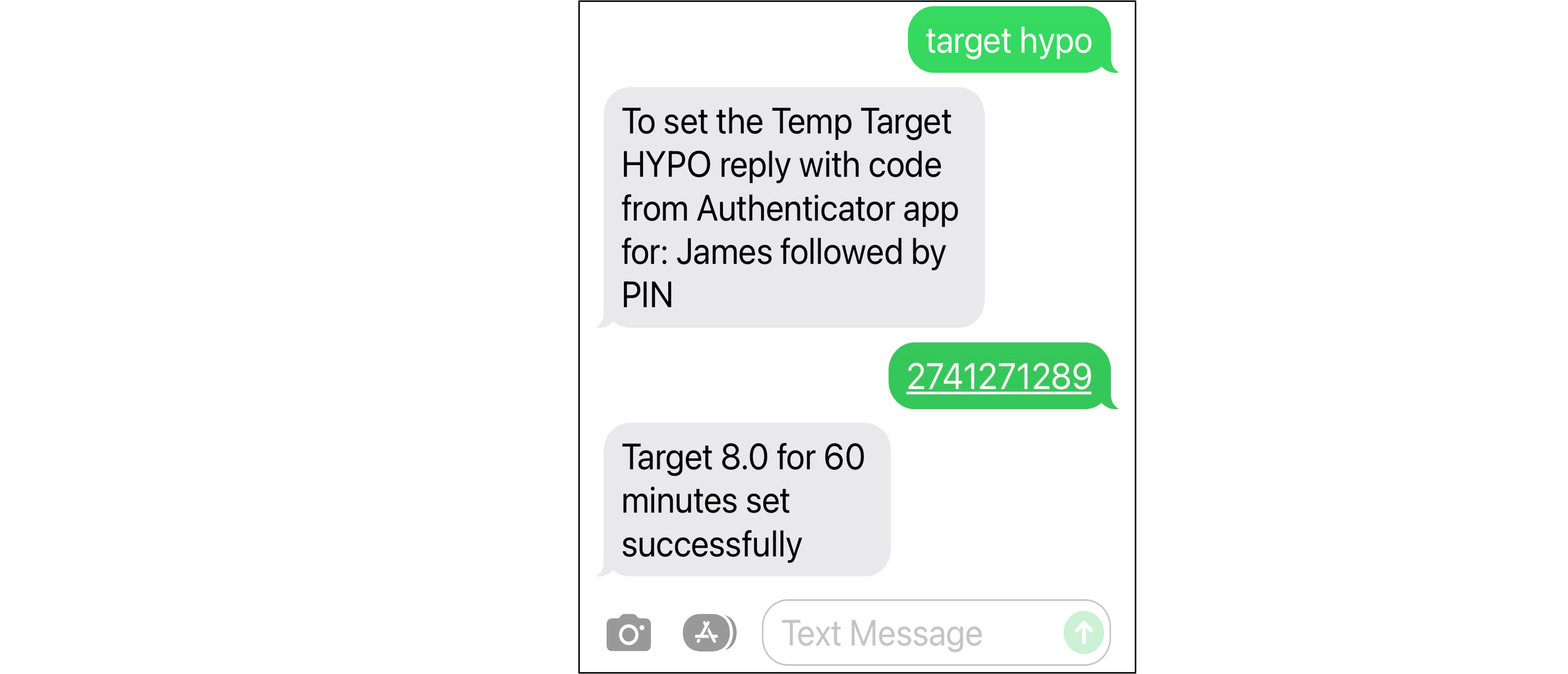 SMS authenticated for markdown-smaller