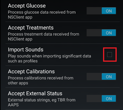 xDrip+ Basic Settings 5