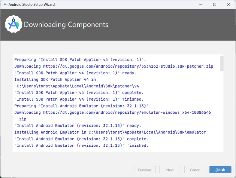 Downloading components