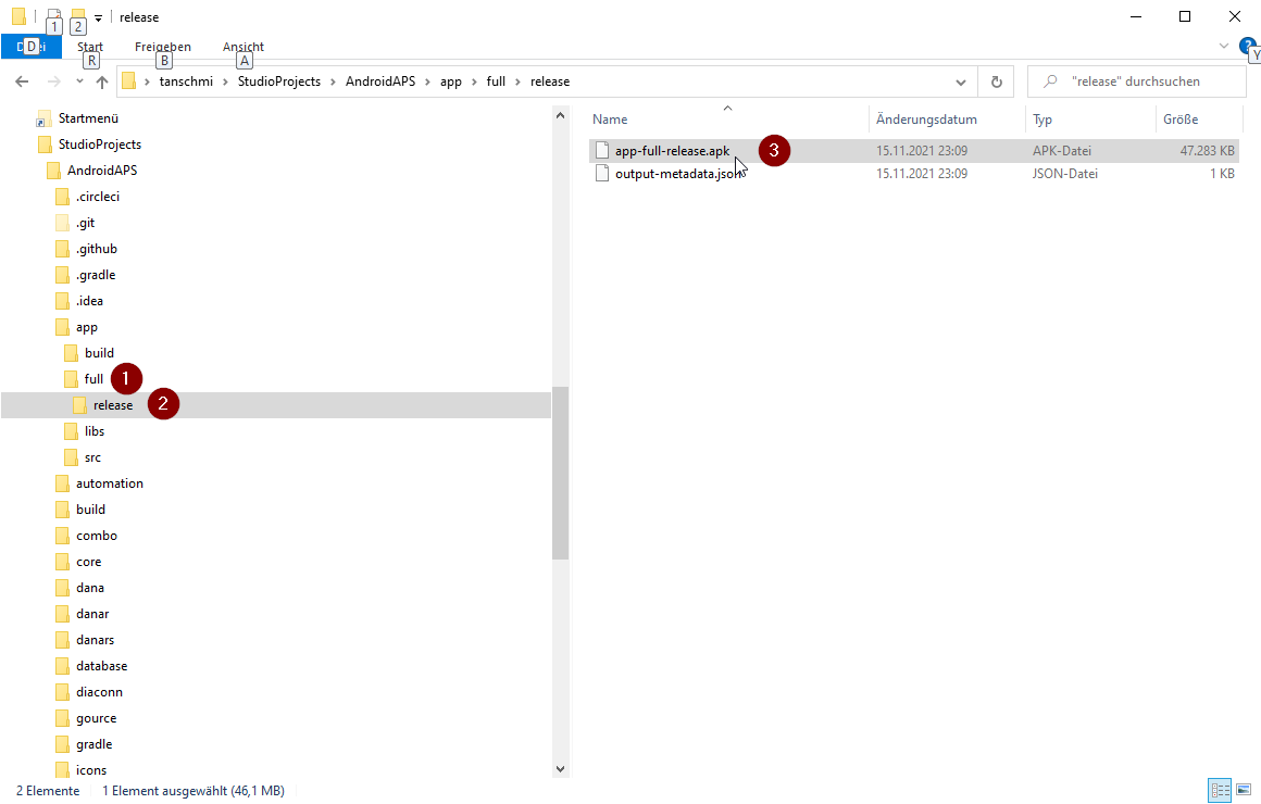 File location apk