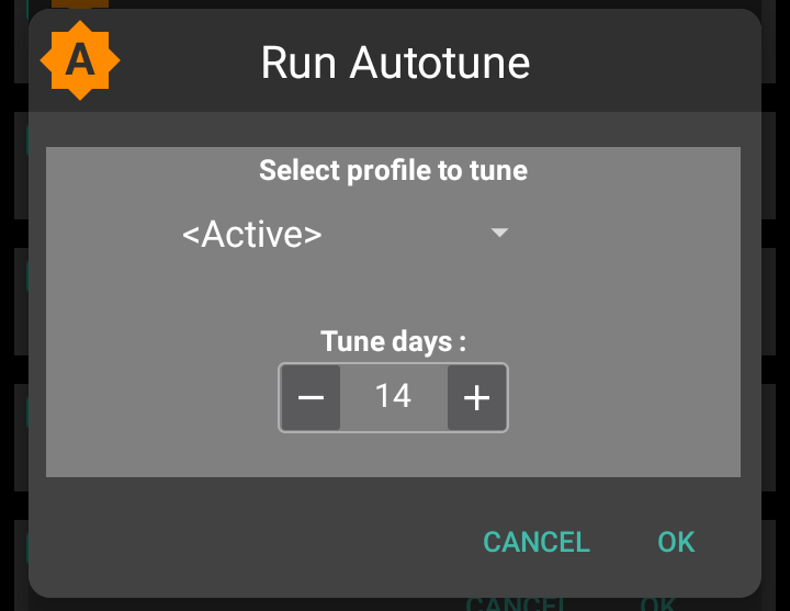 Autotune default screen