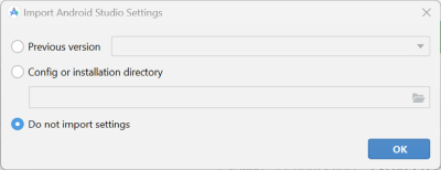 Do not import settings