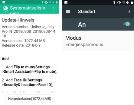 Jelly settings