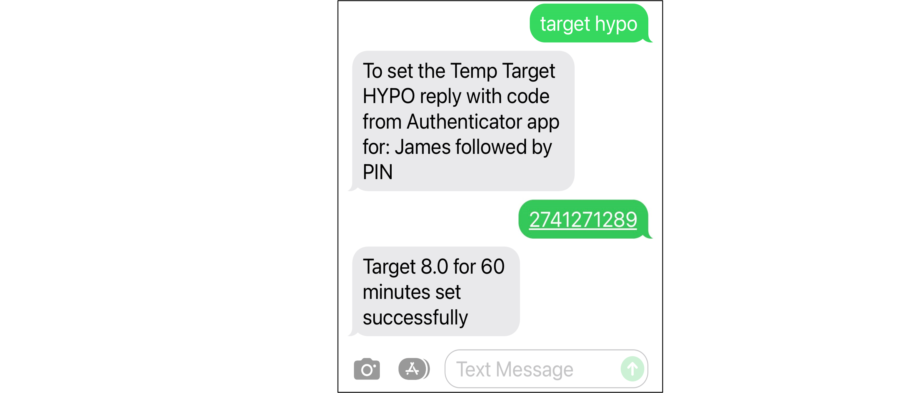 SMS authenticated for markdown-smaller